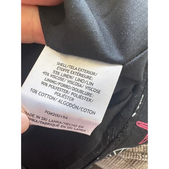 Modcloth Seashore Spectacular Linen Midi Dress Cutout Black Seashell Sz 6 NWT - Picture 7 of 11